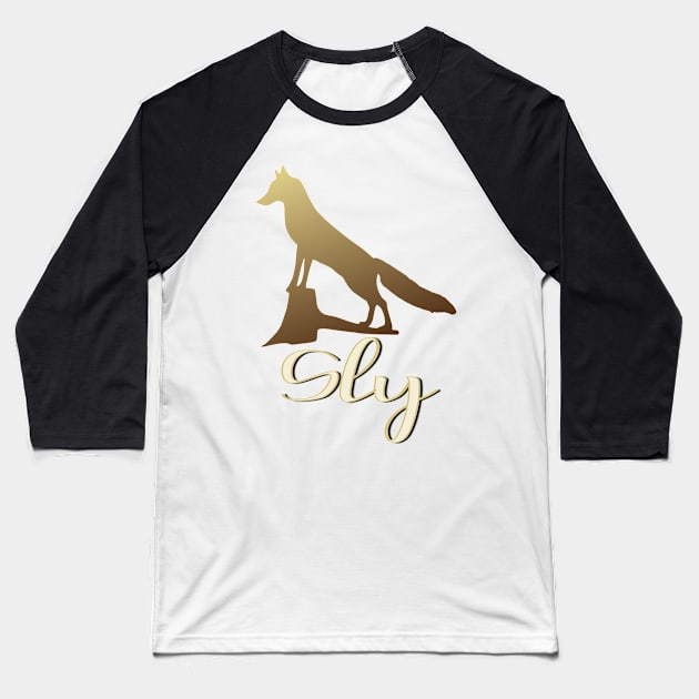 Sly like a Fox Baseball T-Shirt by AlondraHanley